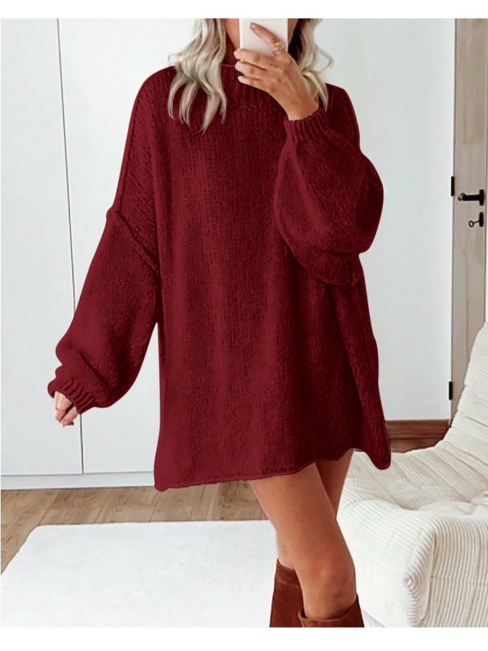 NWOT red sweater dress